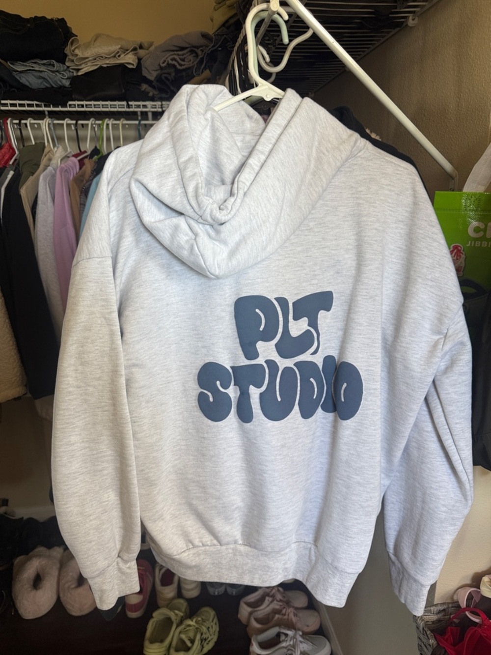 PLT Light Gray Pullover Hoodie